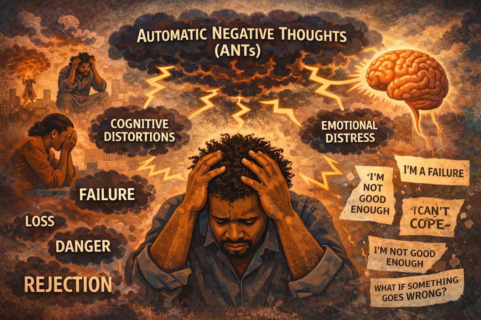 You are currently viewing Negative Automatic Thoughts (NATs) or Automatic Negative Thoughts (ANTs) in Clinical Psychopathology: A Refined Overview